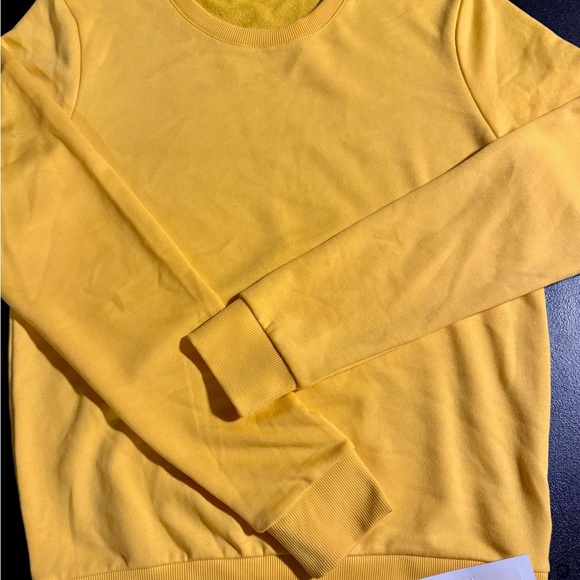 Floral Yellow Sports Bra, Leggings, & Crew Sweatshirt - Picture 2 of 7